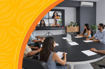 people sitting at conference table